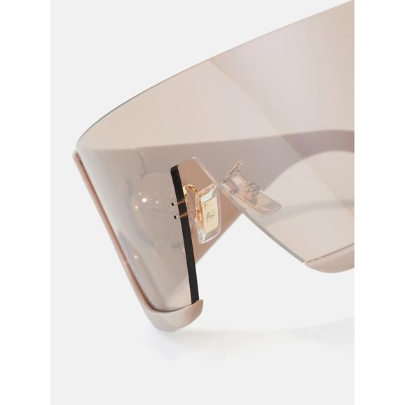 New Etro ETROMACARON 0FWM2S Shield Sunglasses in Beige Authentic main image 3